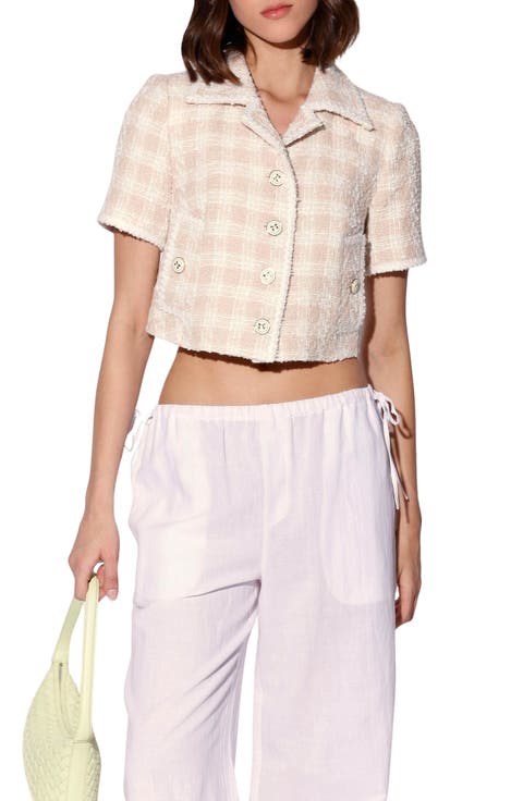 Yolanda Cropped Tweed Jacket