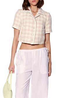 Yolanda Cropped Tweed Jacket