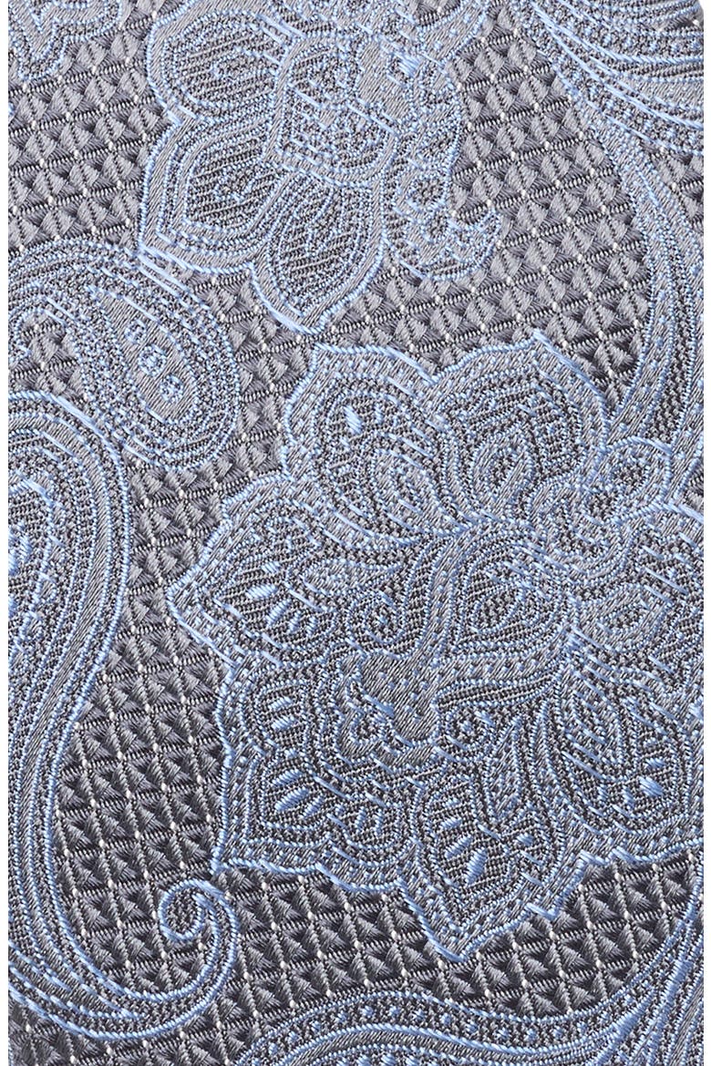 Begonia Paisley Silk Jacquard Tie, Alternate, color, CHARCOAL