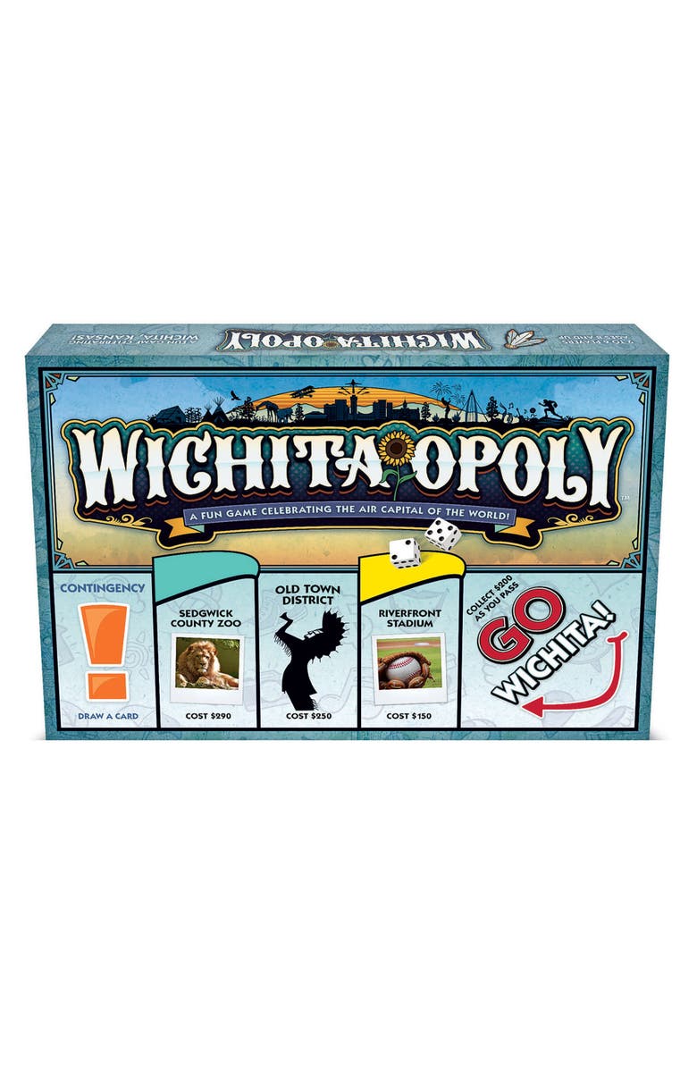 Late for the Sky Wichitaopoly Monopoly Board Game, Alternate, color, Multicolored