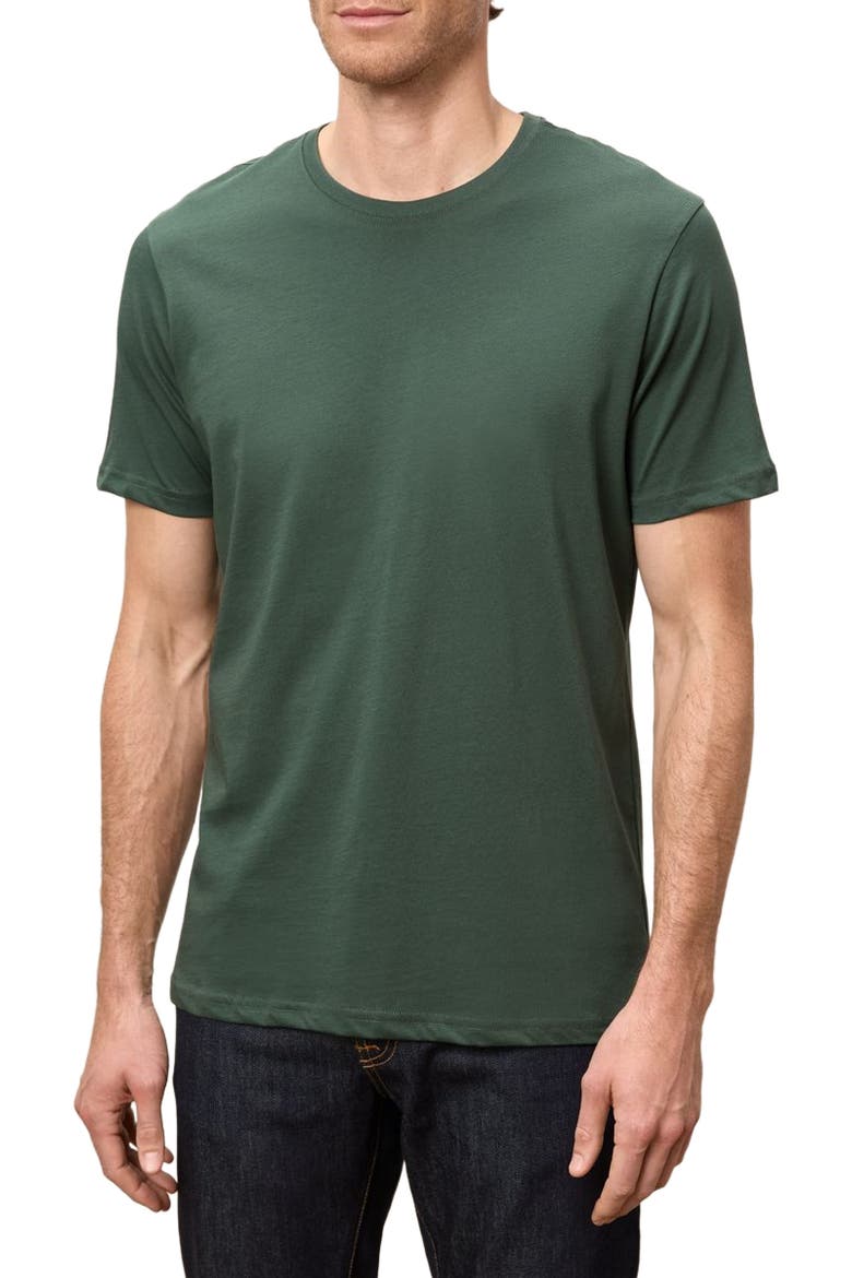 Organic Cotton Softspun Crew Neck Tee, Main, color, Pine Green