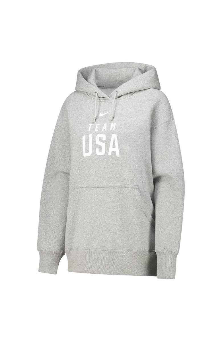 Nike Women's Nike Gray Team USA Phoenix Fleece Pullover Hoodie, Alternate, color, Gray