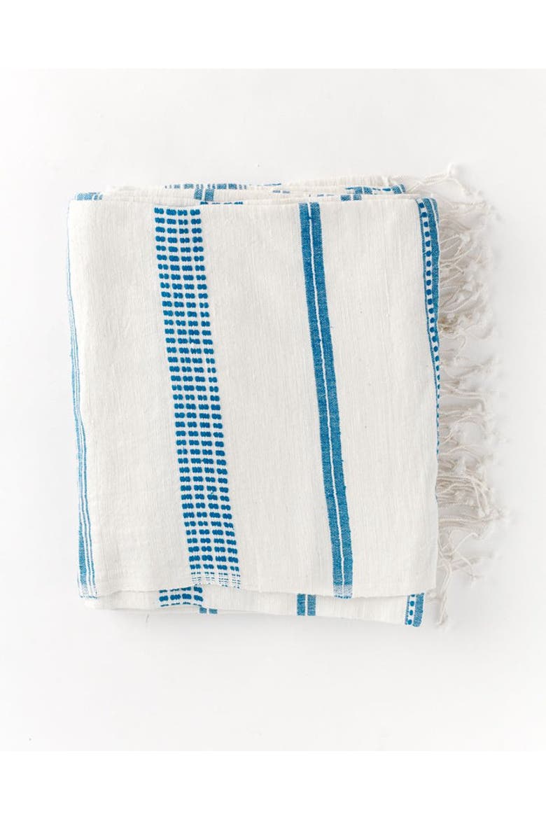 Aden Cotton Tablecloth, Main, color, Blue