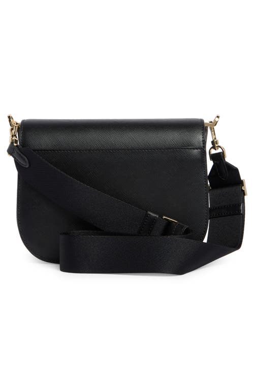 Kate Spade New York Madison Saffiano Leather Saddle Bag In Black