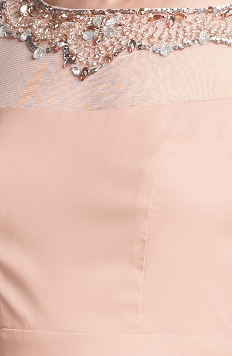 Patra Embellished  Faux Wrap Gown, Alternate, color, 