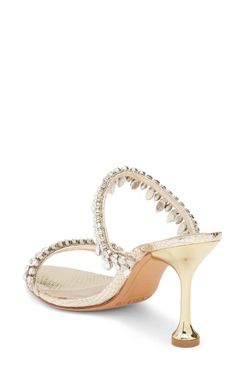 Alexandre Birman Crystal Fringe Sandal In Animal Print