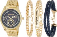 True Religion 4-Piece Set Watch and Bracelet Gift Set