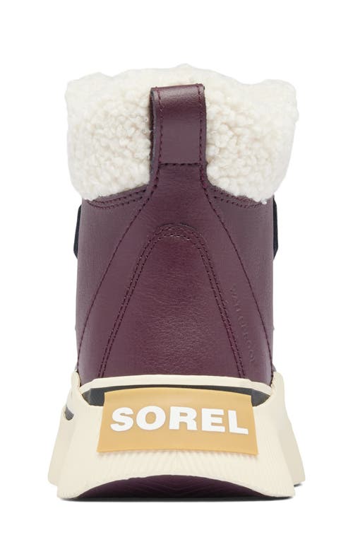 Sorel Kids' Out N About Iv Chillz Waterproof Duck Boot In Epic Plum/black