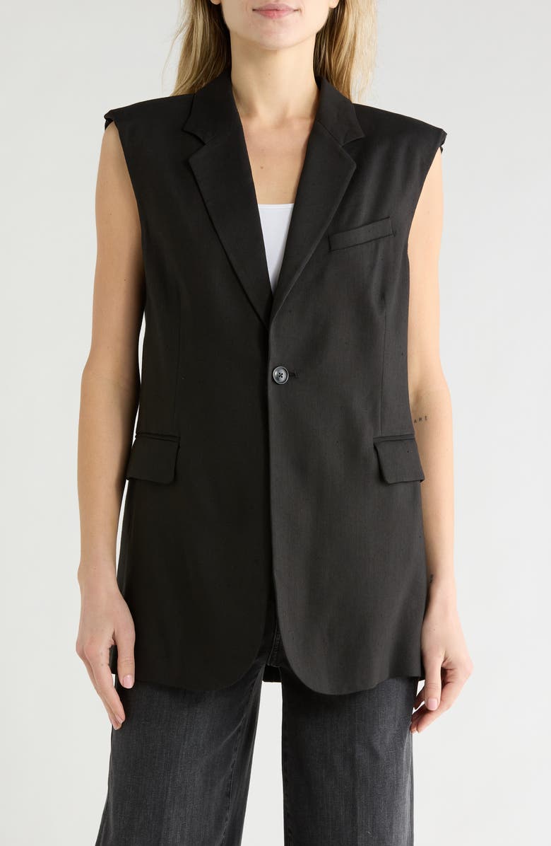 FRAME Oversize Vest, Main, color, Black