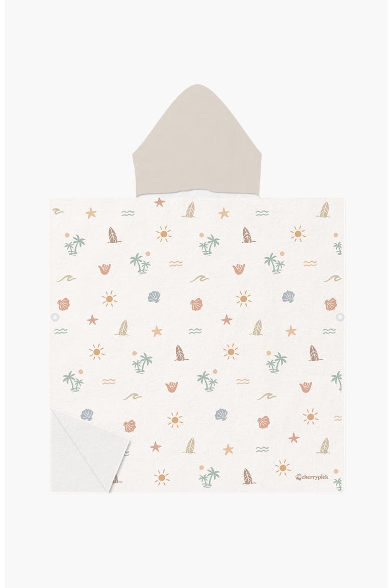 Quick Dry Hooded Beach Poncho Towel, Main, color, Surf Paradise