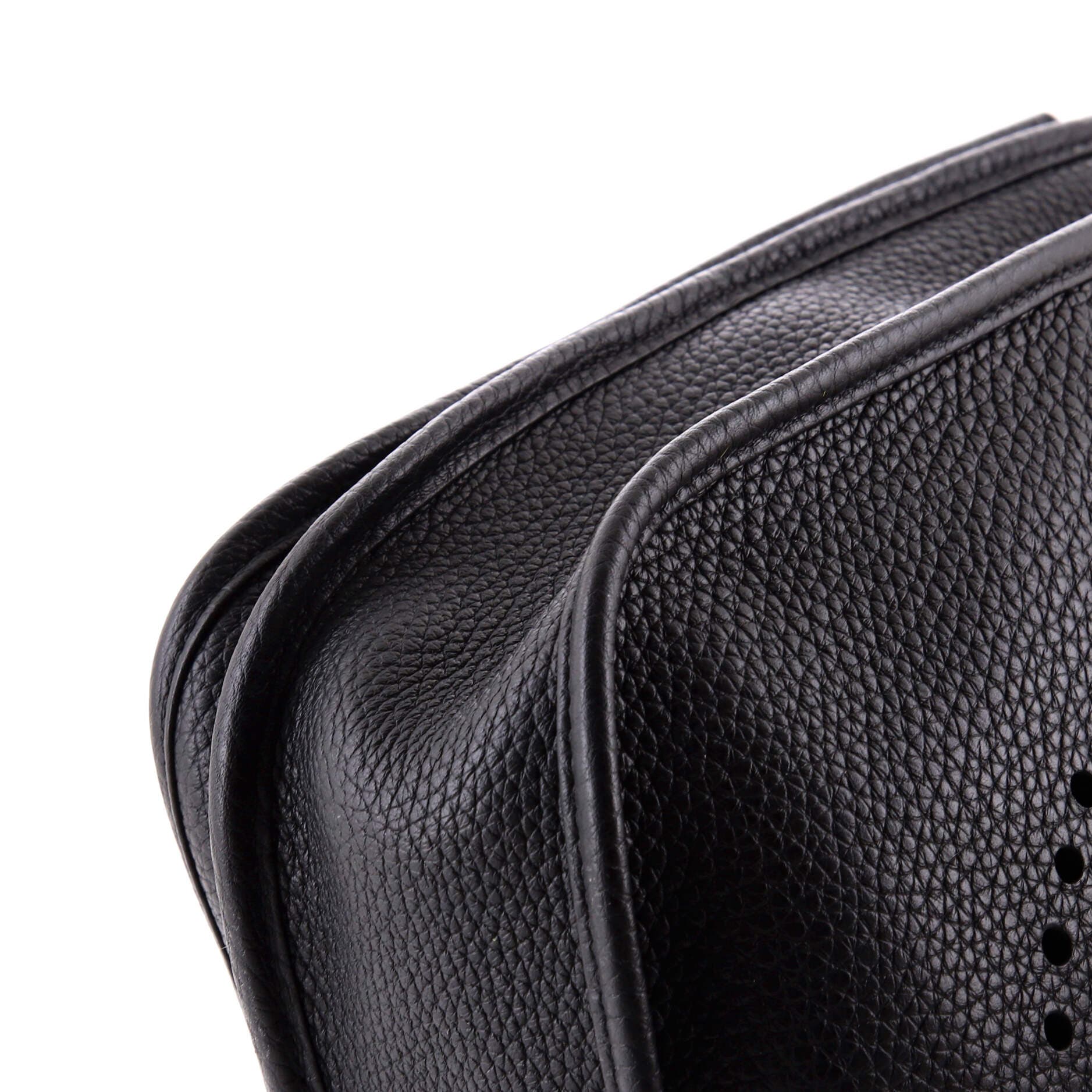 Pre-Owned Hermes Evelyne Bag Gen III Clemence PM, Alternate, color, Noir