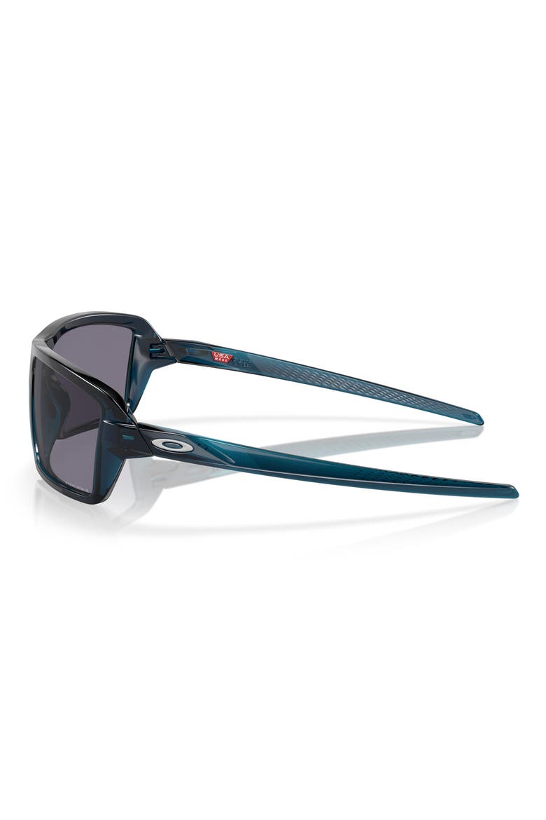 Cables 63mm Prizm™ Oversize Rectangular Sunglasses, Alternate, color, GREY BLUE