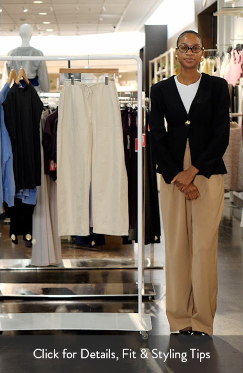 Kyoto Cotton Drawstring Utility Crop Pants, sales video thumbnail