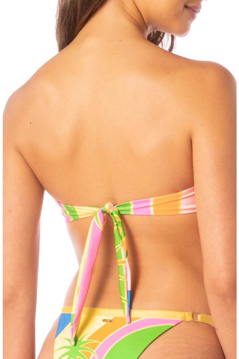Famed Reversible Bandeau Bikini Top, Alternate, color, OPEN PINK