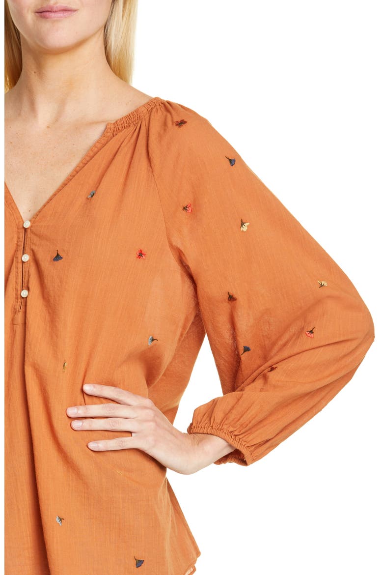 The Derby Embroidered Top, Alternate, color, SPICE