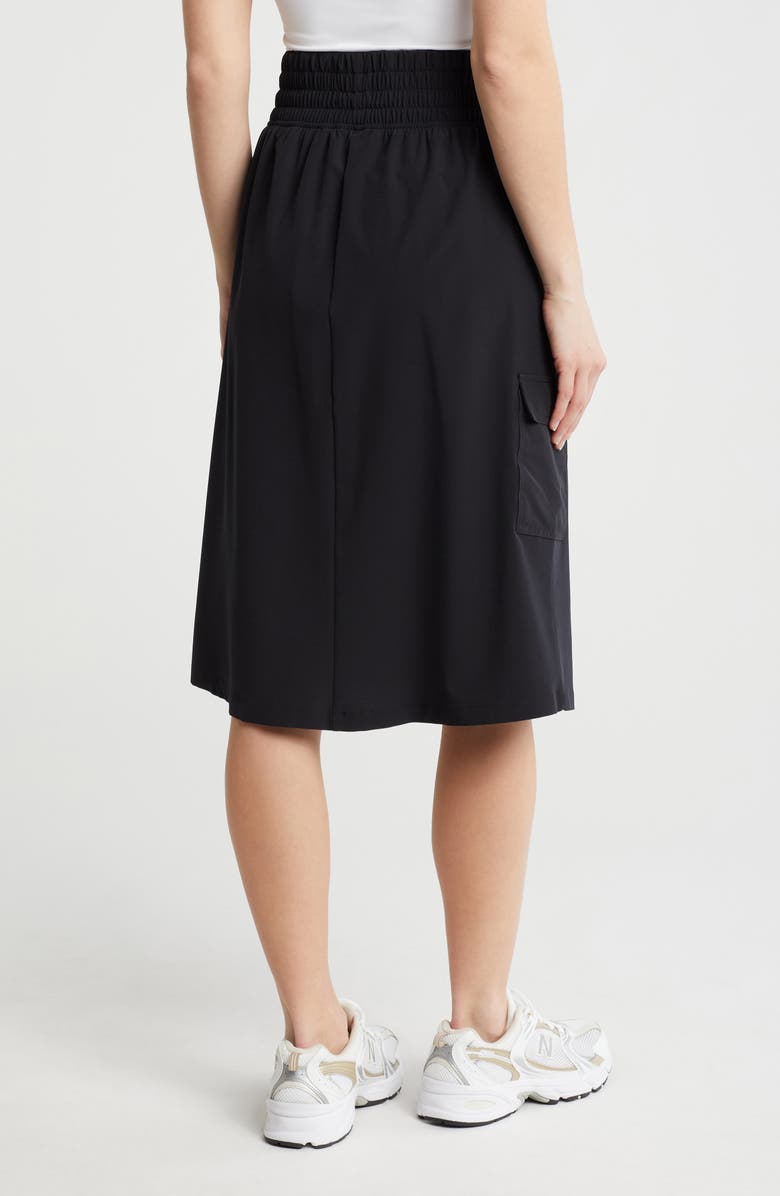 APANA Retreat Long Cargo Skirt, Alternate, color, Ricblk