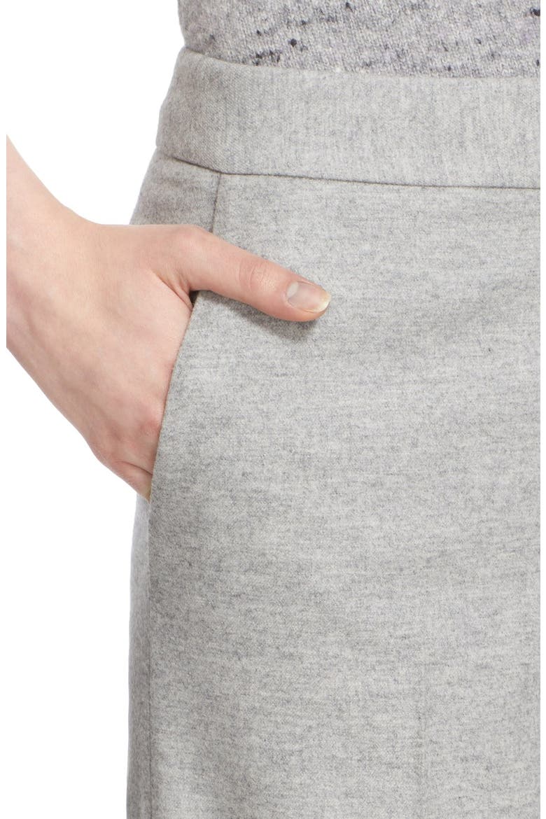 'Winter' Flannel Wide Leg Pants, Alternate, color, LIGHT HEATHER GREY WINTER