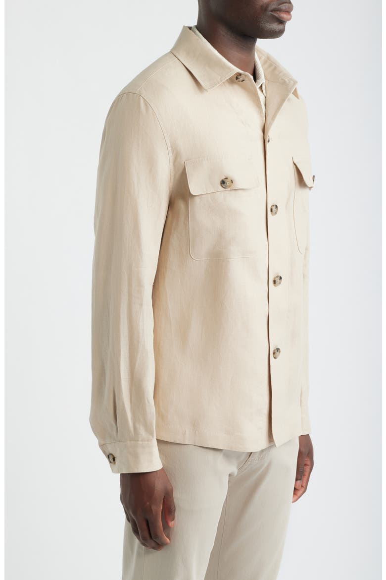 Carper Linen Jacket, Alternate, color, OPEN BEIGE
