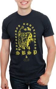 SpongeBob SquarePants Men's SpongeBob SquarePants Keep the Good Vibes Flowing Graphic T-Shirt