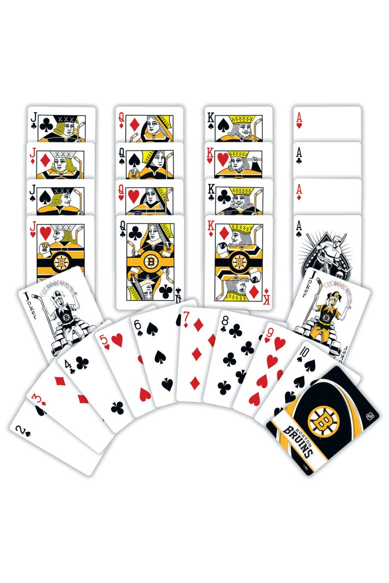Boston Bruins Playing Cards, Alternate, color, Multicolor