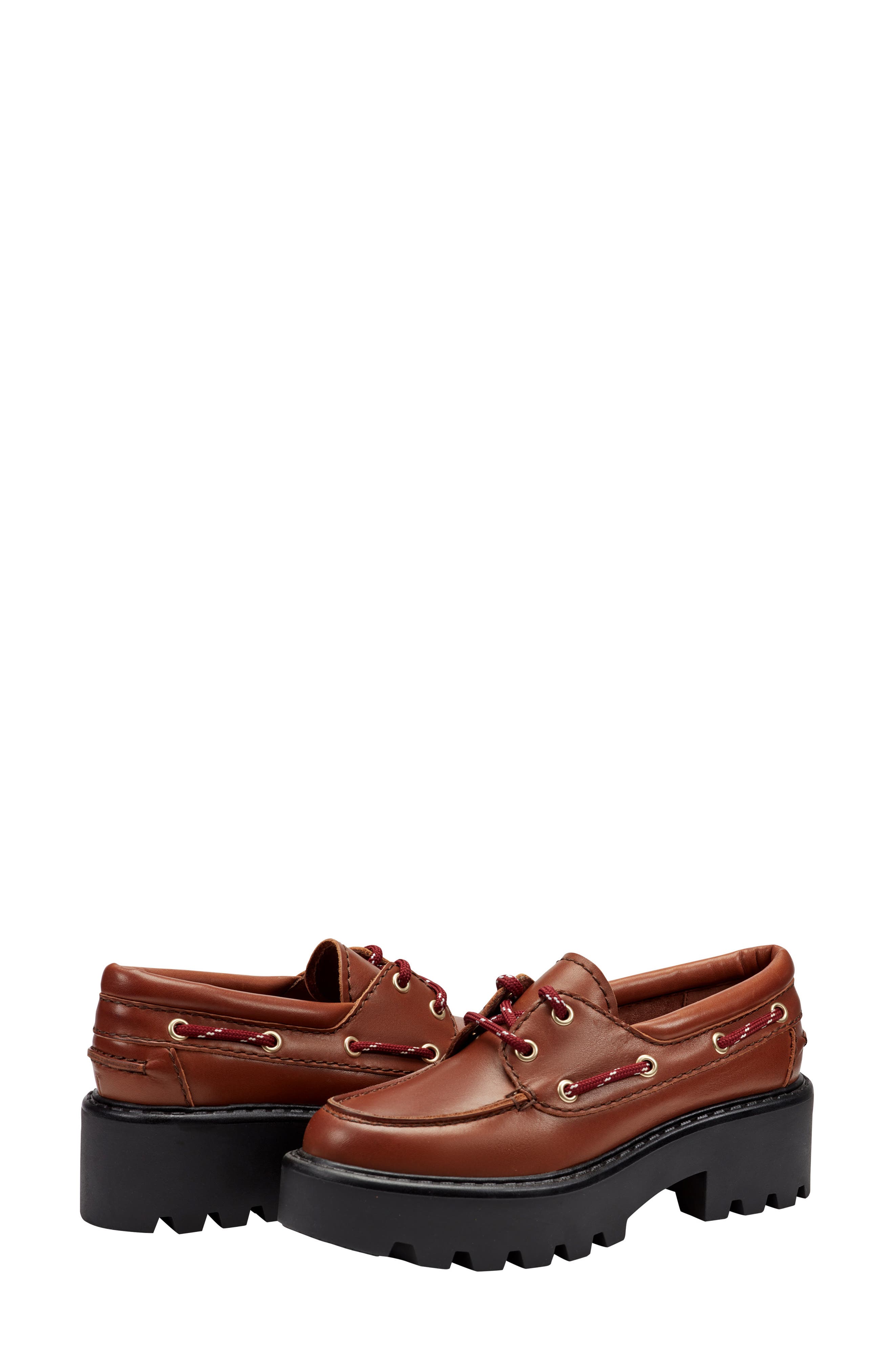 Peyten Lug Sole Loafer, Alternate, color, COGNAC