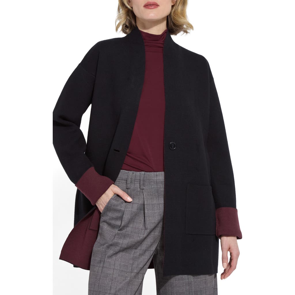Lyssé Lysse Nicolette Double Knit Cardigan In Multi