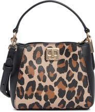 Kate Spade New York phoebe spotted leopard print top handle bag
