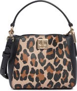 Kate Spade New York phoebe spotted leopard print top handle bag
