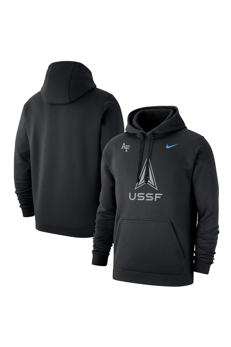 Men's Nike Black Air Force Falcons Space Force Rivalry Fleece Pullover Hoodie, Alternate, color, Black