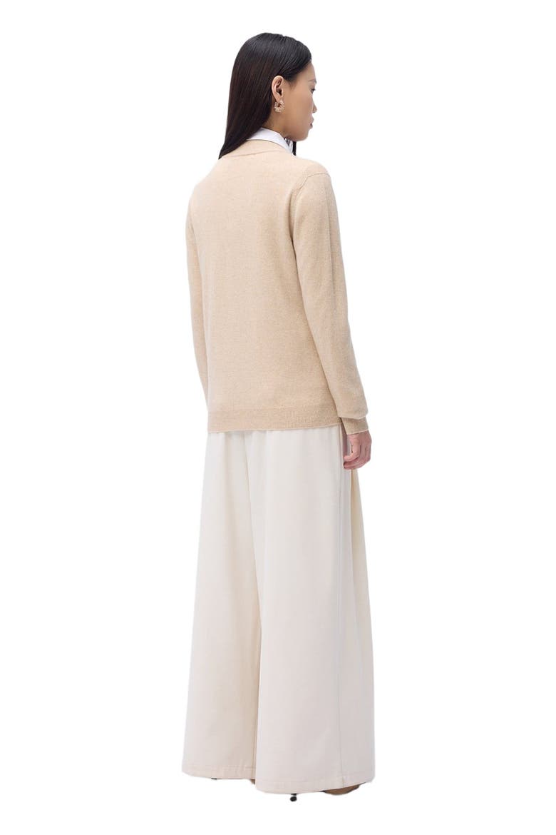 Full-Zip Cashmere Cardigan, Alternate, color, beige