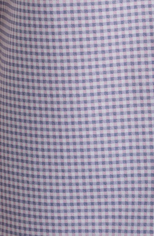 Bugatchi Miles Ooohcotton® Gingham Short Sleeve Button-up Shirt In Pink
