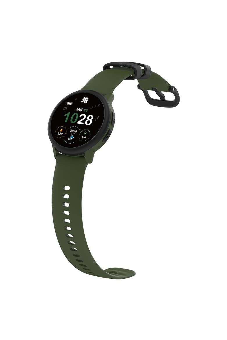Smart Watch Hero with 1.27-inch IPS Display, Heart Rate and SpO2 Monitoring, Sleep Tracking, 10 Sports Modes, and Educational Games, Alternate, color, Green