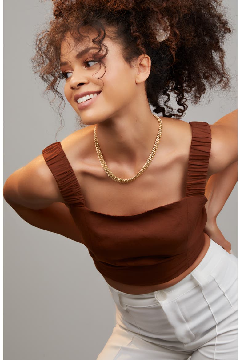 14K Gold Chain Collar Necklace (Nordstrom Exclusive), Alternate, color, 14K YELLOW GOLD