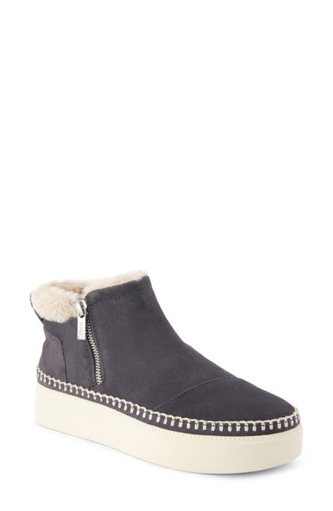 Percy Bootie with Faux Fur Trim