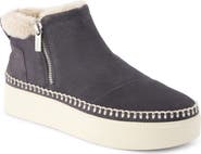 TOMS Percy Bootie with Faux Fur Trim