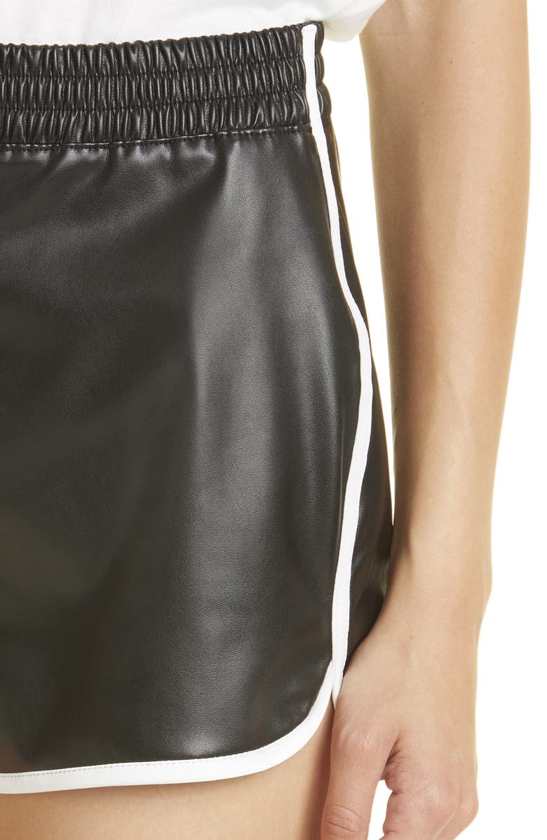 RtA Ganya Faux Leather Shorts, Alternate, color, 