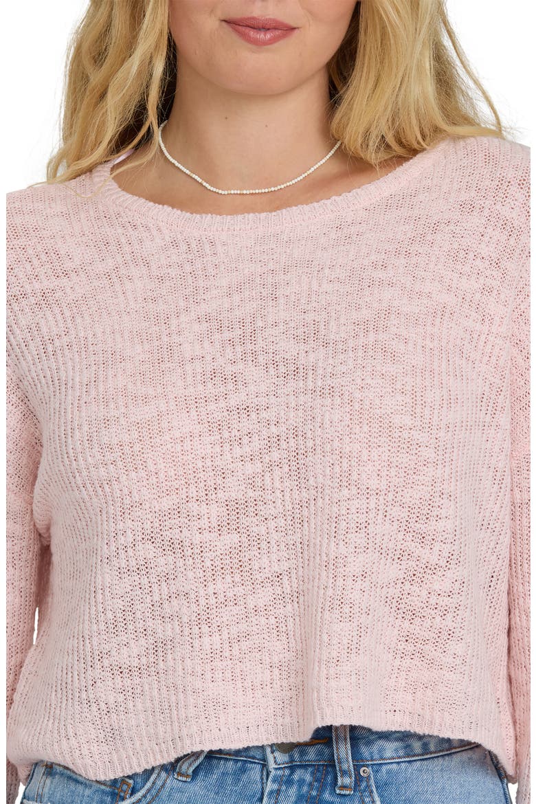 Daze Time Crop Sweater, Alternate, color, ROSEWATER