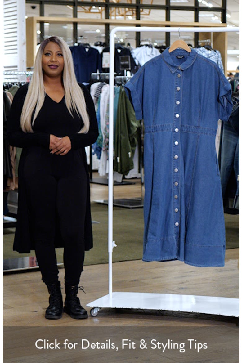 Cassidy Short Sleeve Denim Shirtdress video