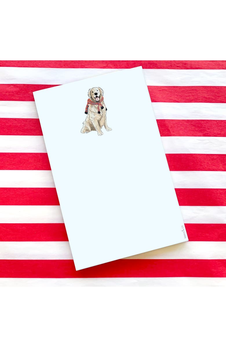 Ramus & Co Preppy Retriever 5" x 8" Winter Notepad, Alternate, color, Multi-Pack