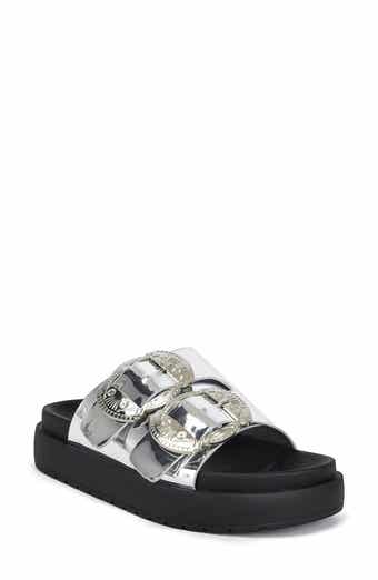 Chantaye Metallic Slide Sandal
