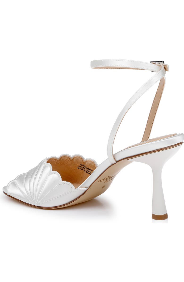 Jewel Badgley Mischka Paradise Ankle Strap Sandal, Alternate, color, Ivory Satin