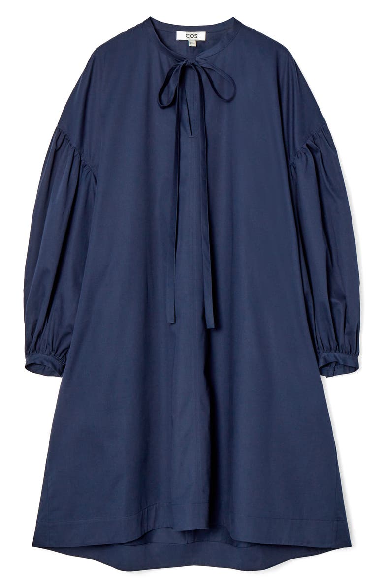 COS GATHERED TIE-DETAIL DRESS, Alternate, color, 