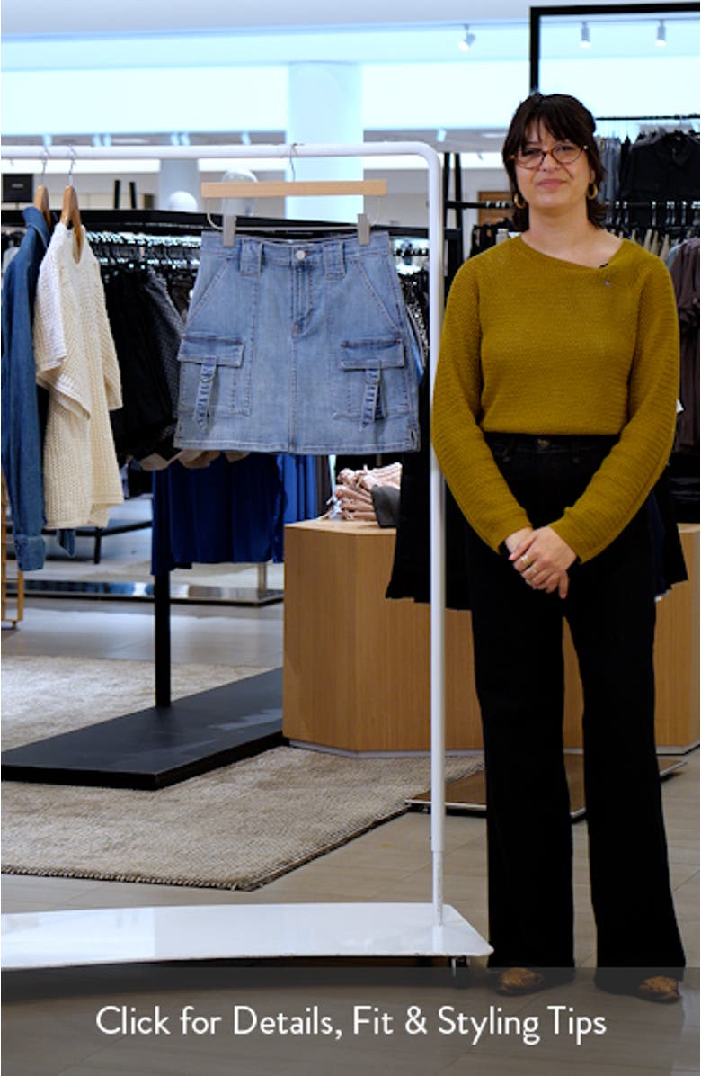 Cargo Denim Miniskirt, sales video thumbnail