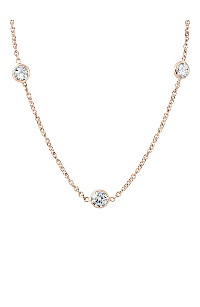 Bliss Diamond 2 Ct Diamonds By The Yard Necklace 14K Gold Lab Grown Diamond, Main, color,