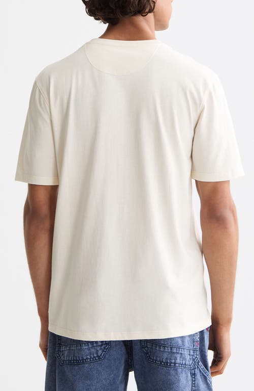 Scotch & Soda Embroidered Logo Organic Cotton Graphic T-shirt In White