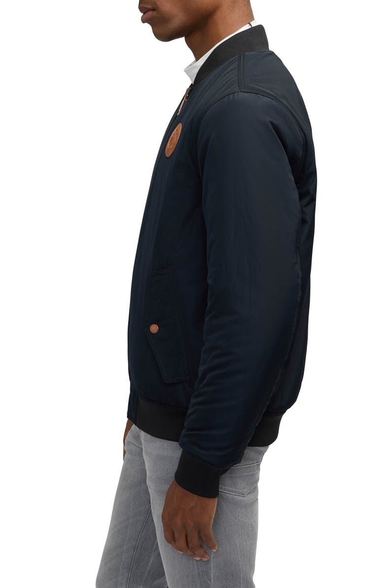 Scotch & Soda Evlon Reversible Faux Shearling Bomber Jacket, Alternate, color, 