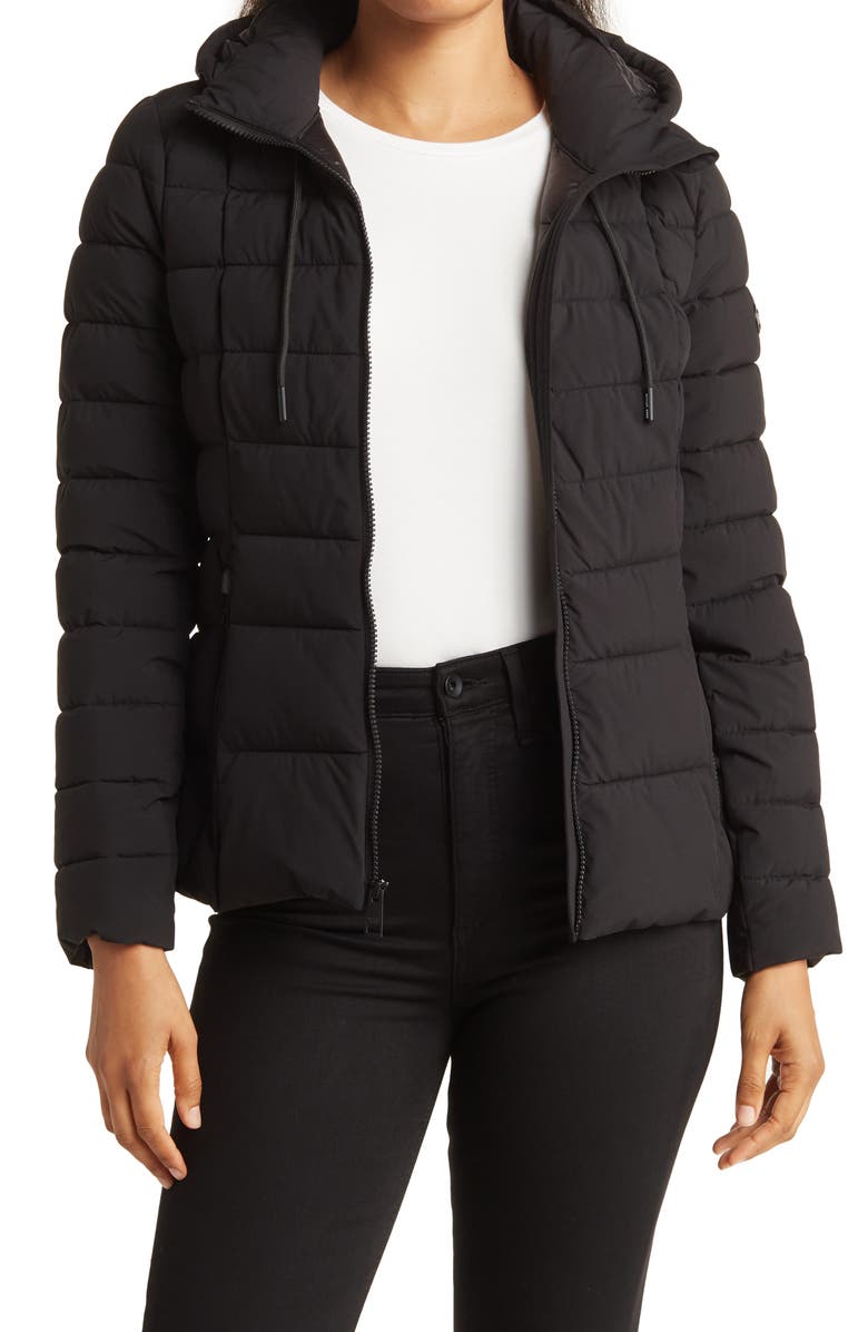 Michael Kors Stretch Packable Puffer Jacket, Main, color,