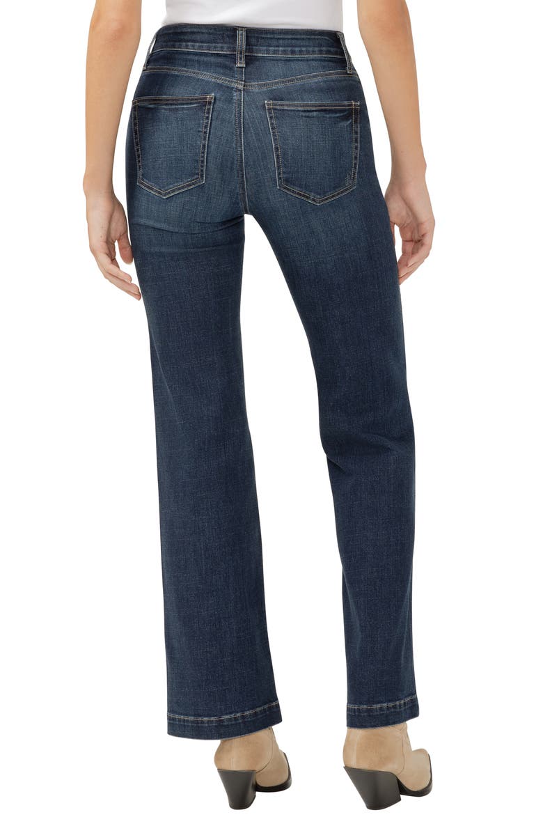 Silver Jeans Co. Avery Curvy High Waist Relaxed Straight Leg Trouser Jeans, Alternate, color, Indigo