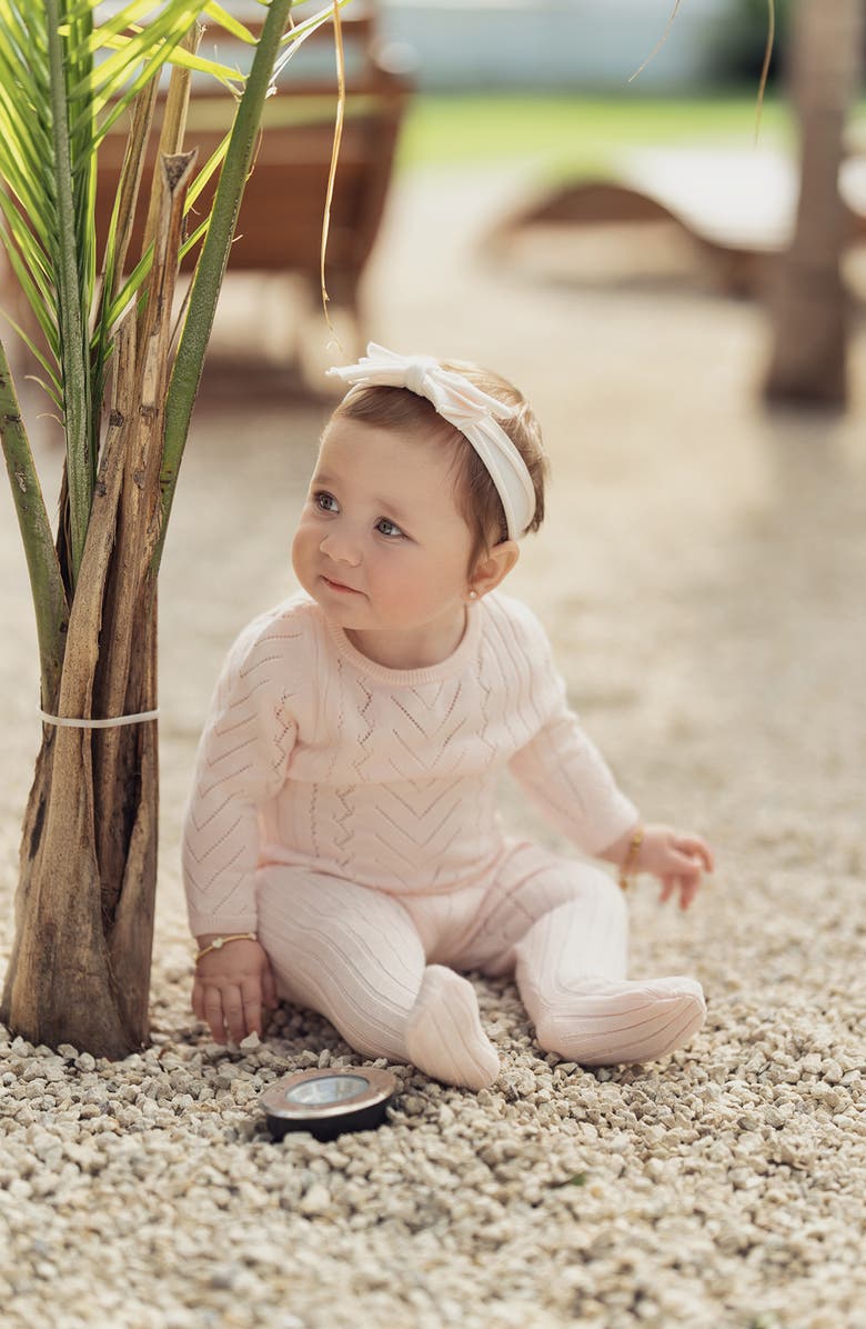 Manière Pretty Pointelle Footie, Alternate, color, 