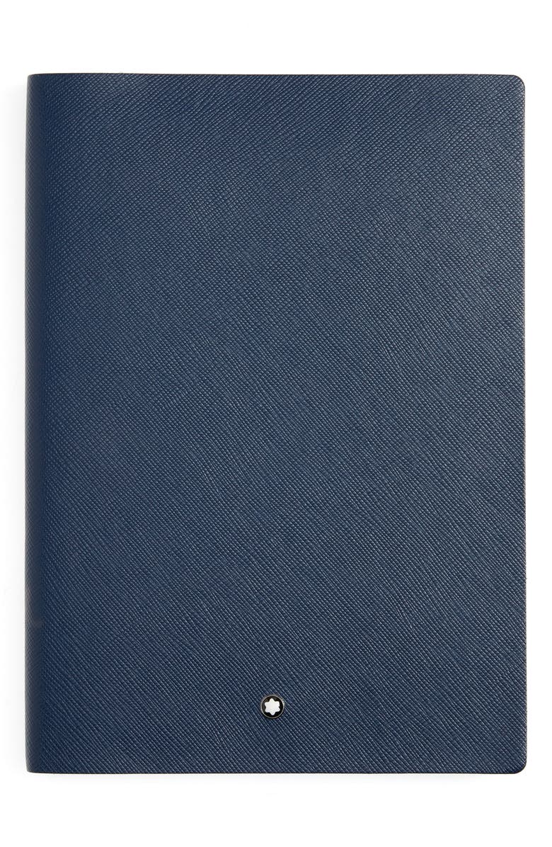 Montblanc Leather Lined Notebook, Main, color, 